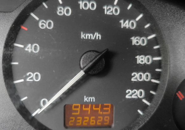 Opel Zafira cena 9000 przebieg: 232629, rok produkcji 2002 z Warszawa małe 301